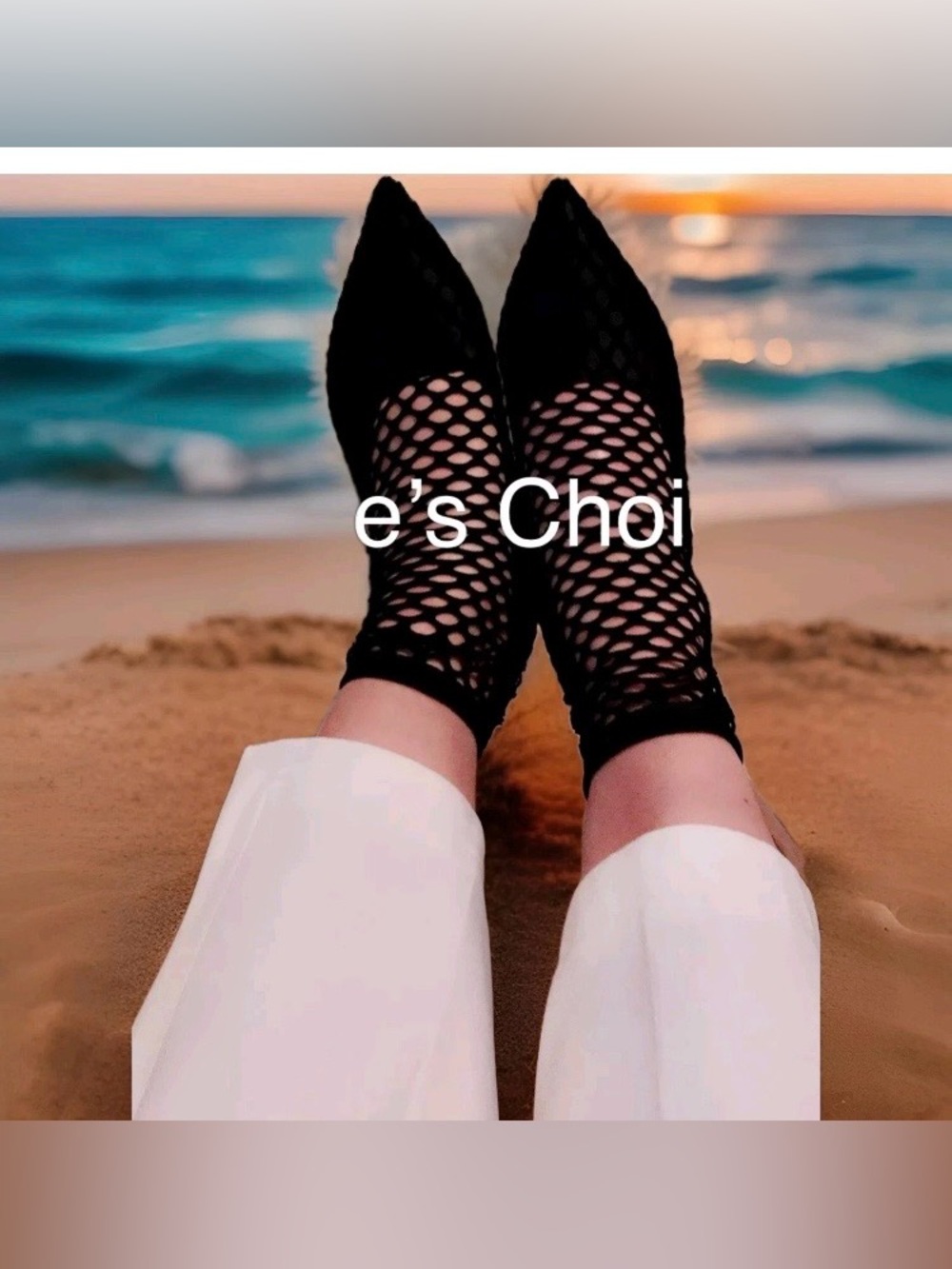 Zara Fishnet Ankle Heels Size 7.5